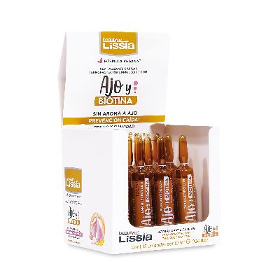 LISSIA AMPOLLAS 10ML  AJO Y BIOTINA